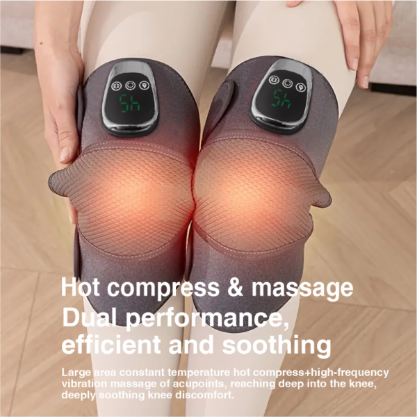 Knee Joint Massager Heat Physiotherapy Therapy Pain Relief Vibration