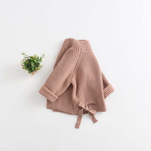 Knit Sweater Cardigan Girl Winter Clothing