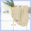 Knitted Baby Blankets Newborn Swaddle Wrap Ruffle Knitted Baby Blankets Newborn Swaddle Wrap Ruffle