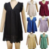 Lace Dresses with Pocket Summer Sleeveless Jacquard Cutout V-neck Beach Lace Dresses with Pocket Summer Sleeveless Jacquard Cutout V-neck Beach