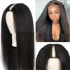 Lace Free Mechanism Yaki Straight Pure Human Wig Lace Free Mechanism Yaki Straight Pure Human Wig