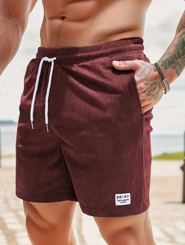 Lace-up Drawstring Shorts Summer Corduroy Sports Short Pants Lace-up Drawstring Shorts Summer Corduroy Sports Short Pants