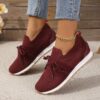Lace Up Mesh Flats Shoes for Women Breathable Casual Walking Wedges Lace Up Mesh Flats Shoes for Women Breathable Casual Walking Wedges