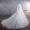 Lace Wedding Dress Bridal Stand-up Collar Long-sleeved Large Tail Size Lace Wedding Dress Bridal Stand-up Collar Long-sleeved Large Tail Size