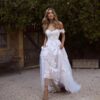 Lace Wedding Dresses Off the Shoulder Appliques A-line Bride Dress