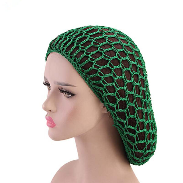 Ladies Hand Crocheted Drooping Hair Net Care Long Bag Mesh Night Cap Ladies Hand Crocheted Drooping Hair Net Care Long Bag Mesh Night Cap