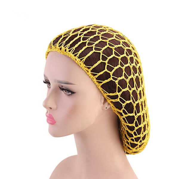 Ladies Hand Crocheted Drooping Hair Net Care Long Bag Mesh Night Cap Ladies Hand Crocheted Drooping Hair Net Care Long Bag Mesh Night Cap
