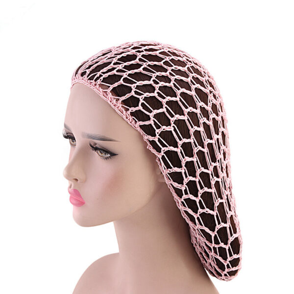 Ladies Hand Crocheted Drooping Hair Net Care Long Bag Mesh Night Cap Ladies Hand Crocheted Drooping Hair Net Care Long Bag Mesh Night Cap