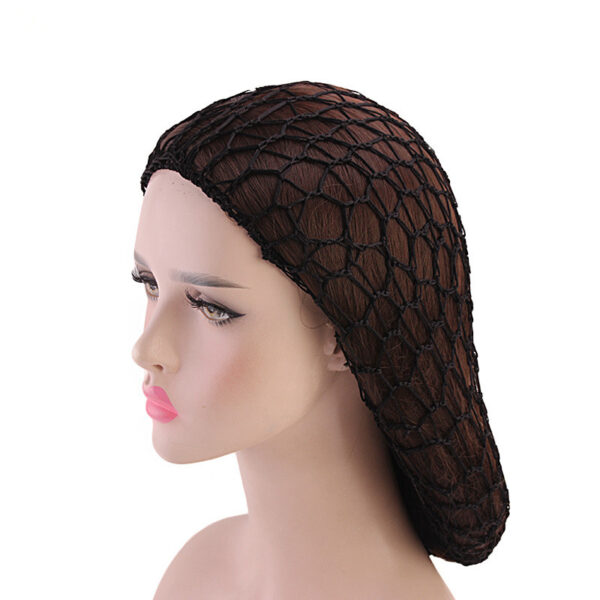 Ladies Hand Crocheted Drooping Hair Net Care Long Bag Mesh Night Cap Ladies Hand Crocheted Drooping Hair Net Care Long Bag Mesh Night Cap