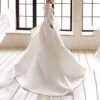 Ladies Style White Dress Satin Surface Was Thin and High French Ladies Style White Dress Satin Surface Was Thin and High French