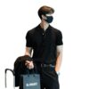 Lapel Polo Shirt Men's Fashion Brand Casual Summer Texture Solid Color