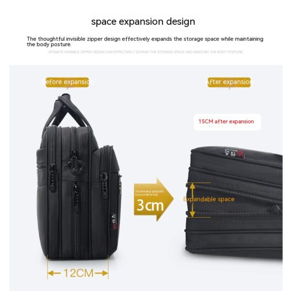 Large Capacity Briefcase Men's Business Canvas Portable Large Capacity Briefcase Men's Business Canvas Portable