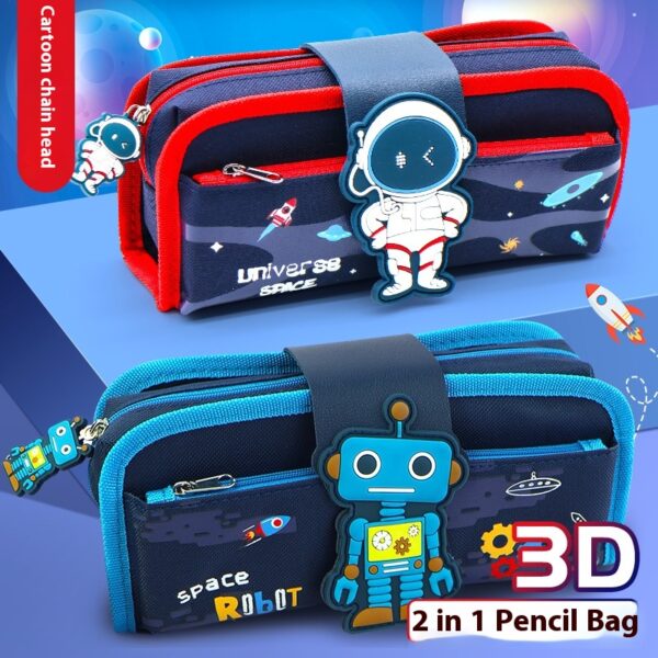 Large Capacity Cartoon Detachable Pencil Case