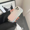 Laser Wave Silicone Phone Case Gradient Stripes Bracelet for 14 13 12