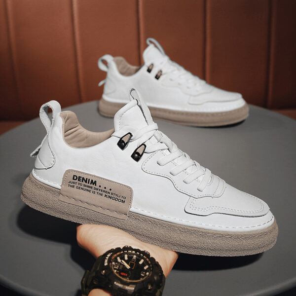 Leather Men's Versatile Casual Sneakers Leather Men's Versatile Casual Sneakers