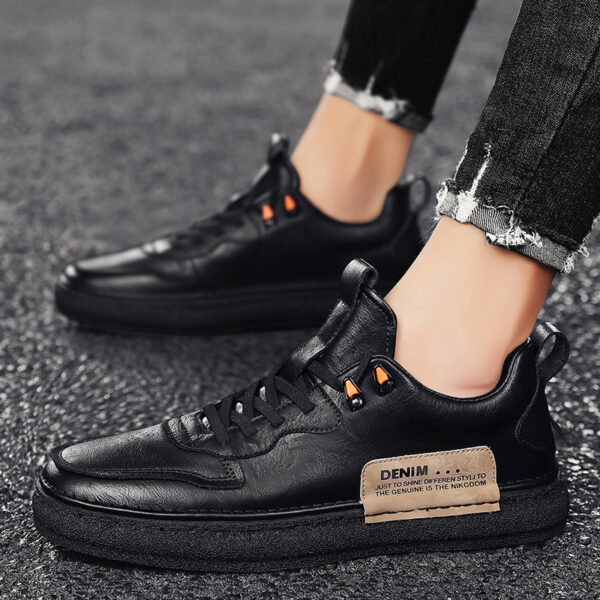 Leather Men's Versatile Casual Sneakers Leather Men's Versatile Casual Sneakers