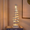 LED Christmas Tree Spiral Light Table Ornament Wrought Iron Xmas LED Christmas Tree Spiral Light Table Ornament Wrought Iron Xmas