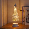 LED Christmas Tree Spiral Light Table Ornament Wrought Iron Xmas LED Christmas Tree Spiral Light Table Ornament Wrought Iron Xmas