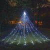 LED Five-pointed Star Waterfall Light to Decorate the Courtyard Outdoor LED Five-pointed Star Waterfall Light to Decorate the Courtyard Outdoor