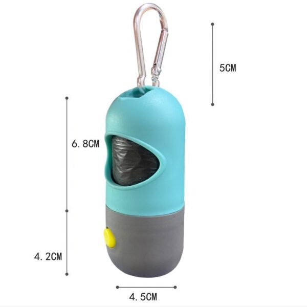 LED Light Pet Waste Bag Dispenser for Dogs Cats Dog Poop Scooper Bags