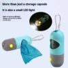 LED Light Pet Waste Bag Dispenser for Dogs Cats Dog Poop Scooper Bags