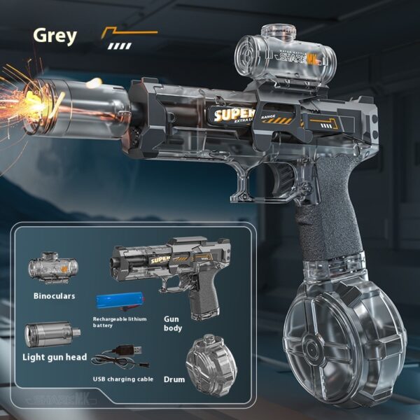 LED Lights Electric Water Guns Children Simulated Shooting Recoil