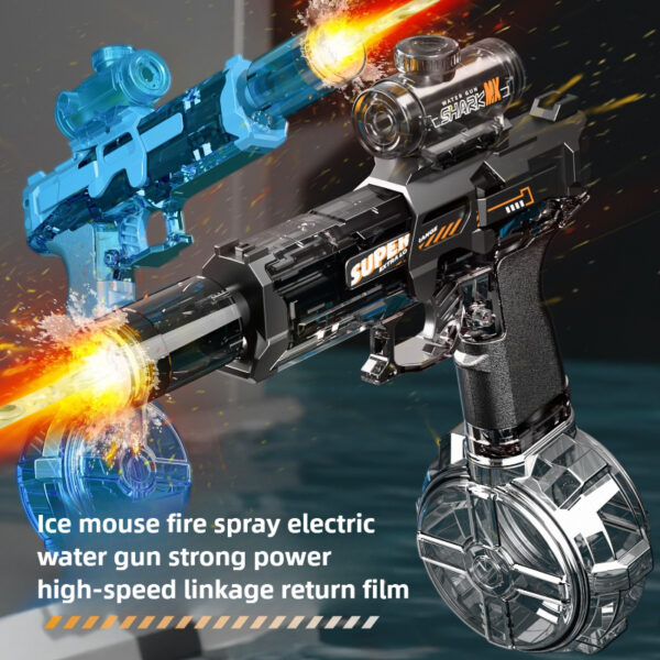 LED Lights Electric Water Guns Children Simulated Shooting Recoil