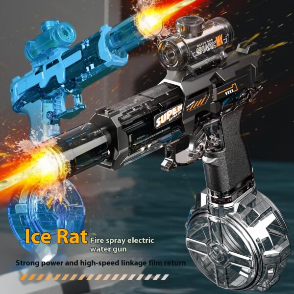 LED Lights Electric Water Guns Children Simulated Shooting Recoil