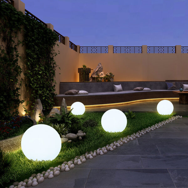 LED Luminous Ball Lights Outdoor Waterproof Colorful Lawn Garden Floor LED Luminous Ball Lights Outdoor Waterproof Colorful Lawn Garden Floor