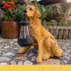 LED Solar Light Dog Lantern Sculpture Resin Craft Ornament Home Porch LED Solar Light Dog Lantern Sculpture Resin Craft Ornament Home Porch