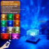 LED Water Ripple Ambient Night Light USB Rotating Projection Crystal LED Water Ripple Ambient Night Light USB Rotating Projection Crystal