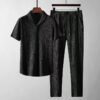 Leisure Suit Summer Loose Short Sleeve Top and Drawstring Trousers Leisure Suit Summer Loose Short Sleeve Top and Drawstring Trousers