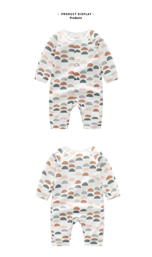 Light and Soft Bamboo Fiber Baby Jumpsuit Floral Animal Cute Print