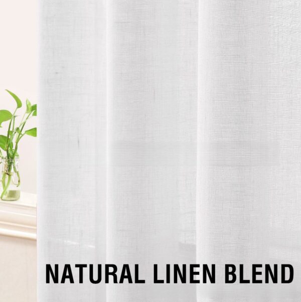 Linen Yarn Curtain Transparent Window Screen Linen Yarn Curtain Transparent Window Screen