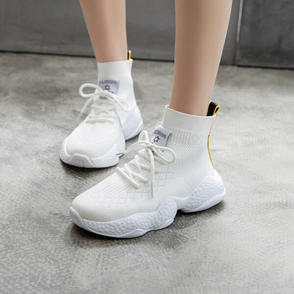 Little White Shoes Women Summer Wild Korean Autumn Thick-soled Casual