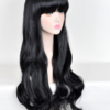 Lolita Korean Fashion Fluffy Qi Liu Hai Long Curly Black Cos Wig
