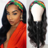 Long Curly Hair Black Mid-section Big Wave Synthetic Headgear Long Curly Hair Black Mid-section Big Wave Synthetic Headgear