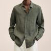 Long Sleeve Lapel Shirt Men's Loose Button Cardigan Sshirt Top