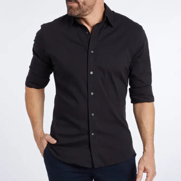 Long Sleeve Zipper Shirt with Button Design Fashion Lapel Tops