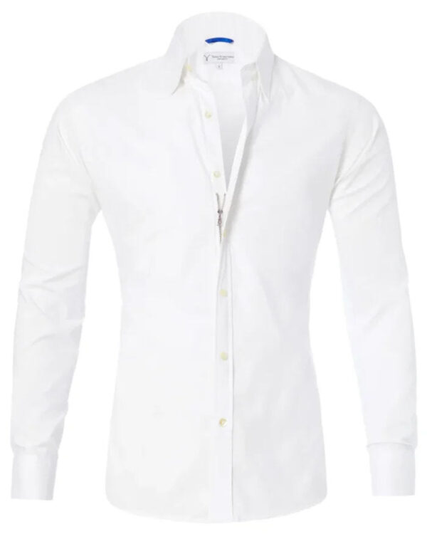 Long Sleeve Zipper Shirt with Button Design Fashion Lapel Tops