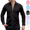 Long Sleeve Zipper Shirt with Button Design Fashion Lapel Tops