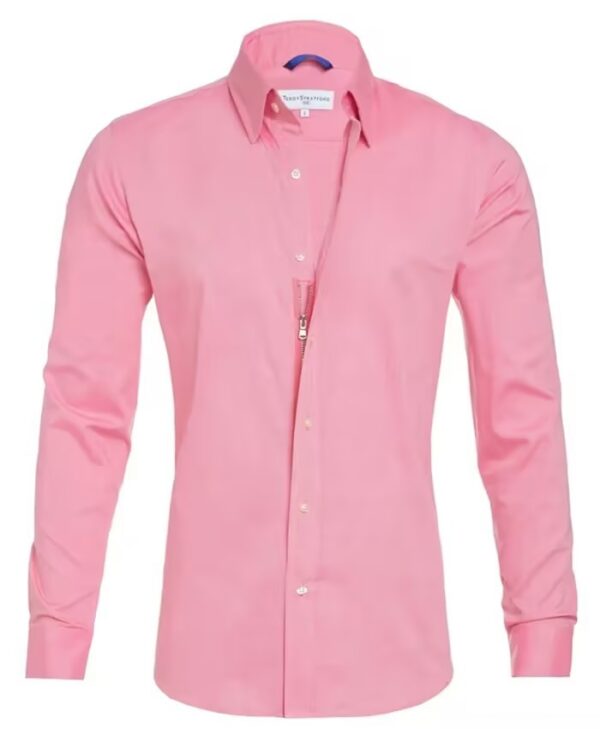 Long Sleeve Zipper Shirt with Button Design Fashion Lapel Tops