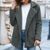Loose Lapel Fluffy Coat Winter Button Jacket Cardigan Outwear Loose Lapel Fluffy Coat Winter Button Jacket Cardigan Outwear
