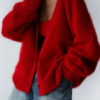 Loose V-neck Button Cardigan Fall Winter Fashion Single Breasted Loose V-neck Button Cardigan Fall Winter Fashion Single Breasted
