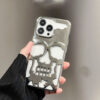 Luxury Plating 3D Skull Phone Case for I-phone 14 Pro Max 13 12 11 Plus Luxury Plating 3D Skull Phone Case for I-phone 14 Pro Max 13 12 11 Plus