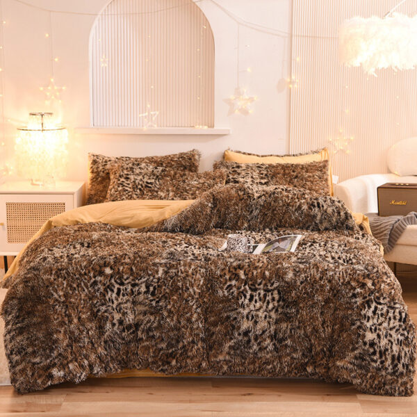 Luxury Thick Fleece Duvet Cover Queen King Winter Warm Bed Quilt