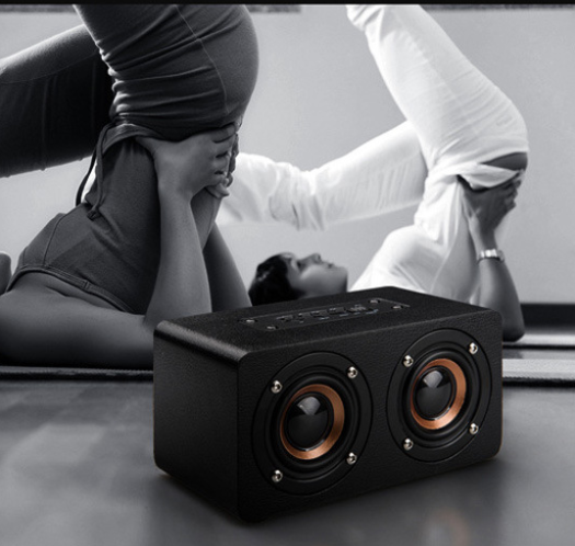 M5 Home Wooden Wireless Bluetooth Small Speaker Phone Computer Desktop