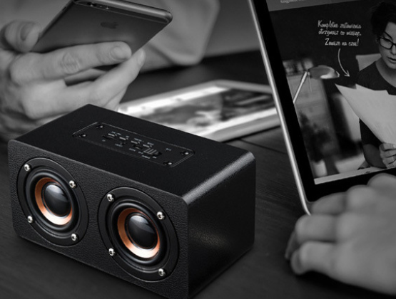 M5 Home Wooden Wireless Bluetooth Small Speaker Phone Computer Desktop