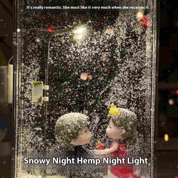 Magic Snowy Landscape Night Lights Small Street Light Flowing DIY Magic Snowy Landscape Night Lights Small Street Light Flowing DIY