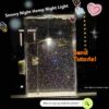 Magic Snowy Landscape Night Lights Small Street Light Flowing DIY Magic Snowy Landscape Night Lights Small Street Light Flowing DIY